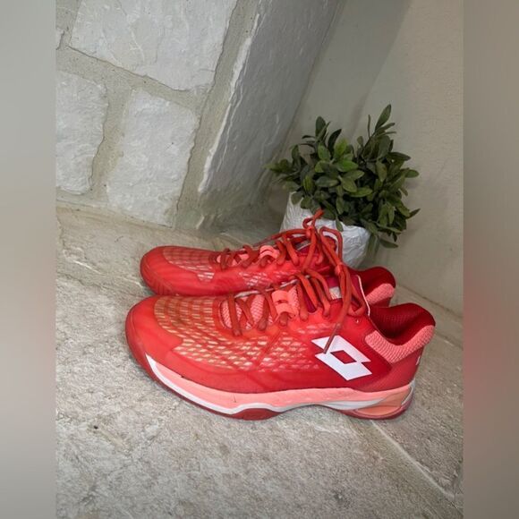 Lotto Mirage 100 Speed Women's
Red Fluo/All White/Vivid Rose sz 8.5 - Picture 1 of 11